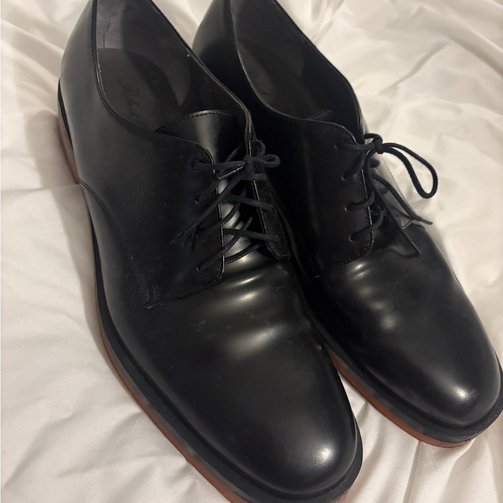 Robert Clergerie Black Leather Oxford Shoes MSRP$590